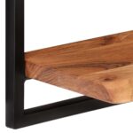 Étagères murales 2 pcs 60x25x35 cm Bois d'acacia et acier – Image 4