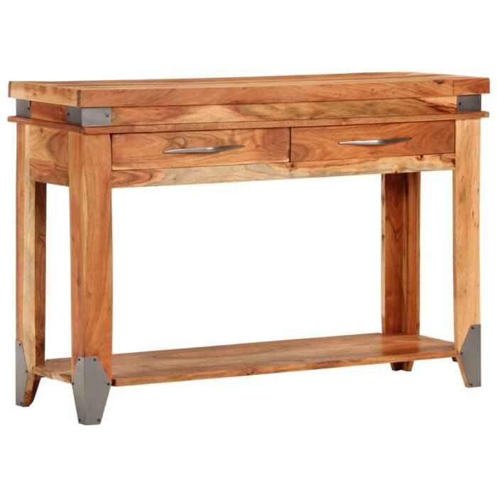 Table console 110x34x74 cm Bois d'acacia massif – Image 1