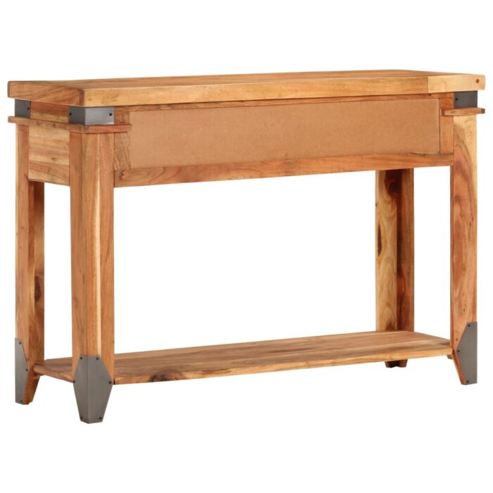 Table console 110x34x74 cm Bois d'acacia massif – Image 2
