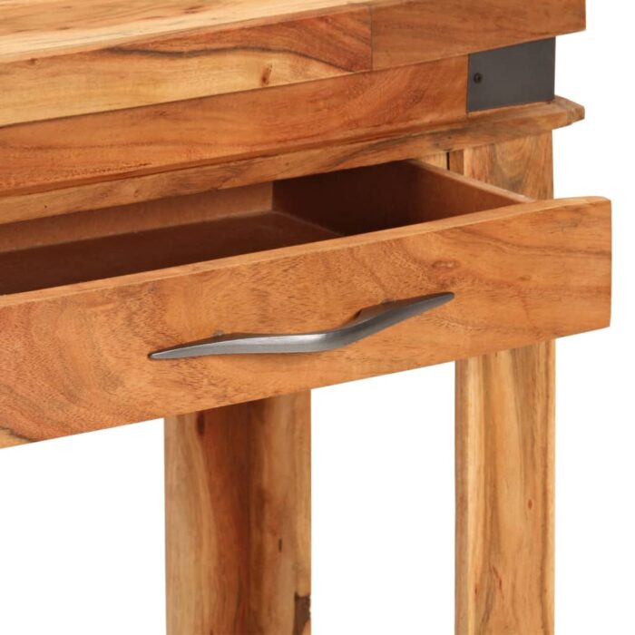 Table console 110x34x74 cm Bois d'acacia massif – Image 4