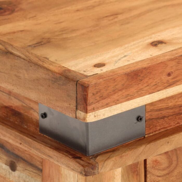 Table console 110x34x74 cm Bois d'acacia massif – Image 5