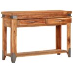 Table console 110x34x74 cm Bois d'acacia massif – Image 6
