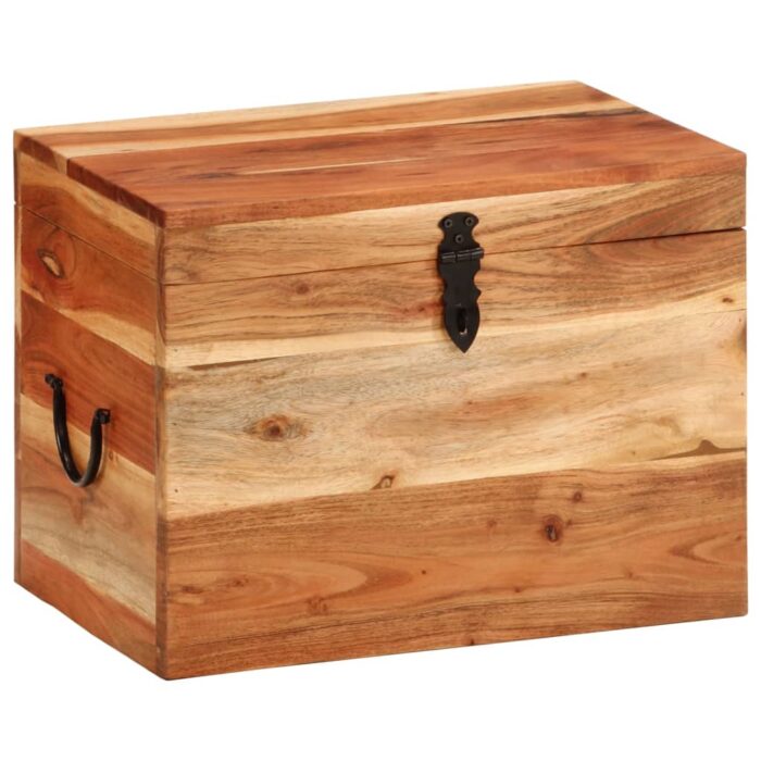 Boîte de rangement 39x28x31 cm Bois massif d'acacia – Image 10