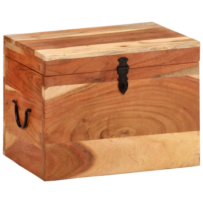 Boîte de rangement 39x28x31 cm Bois massif d'acacia – Image 11