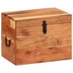 Boîte de rangement 39x28x31 cm Bois massif d'acacia – Image 12