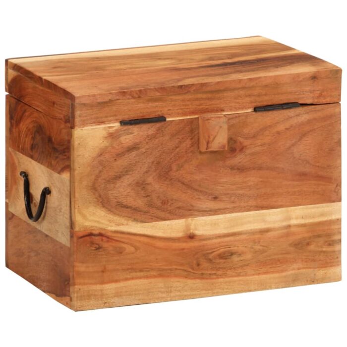 Boîte de rangement 39x28x31 cm Bois massif d'acacia – Image 3