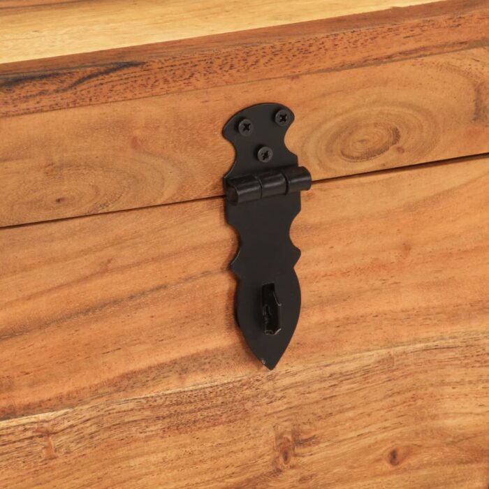Boîte de rangement 39x28x31 cm Bois massif d'acacia – Image 6