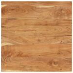 Table basse 80x80x40 cm Bois d'acacia massif – Image 2
