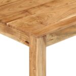 Table basse 80x80x40 cm Bois d'acacia massif – Image 4