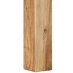 Table basse 80x80x40 cm Bois d'acacia massif – Image 5