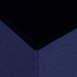 Tabouret de rangement pliable Bleu Faux lin – Image 4