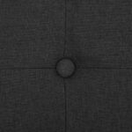 Banc de rangement pliable Noir Faux lin – Image 5