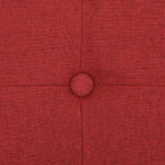 Banc de rangement pliable Rouge bordeaux Faux lin – Image 5