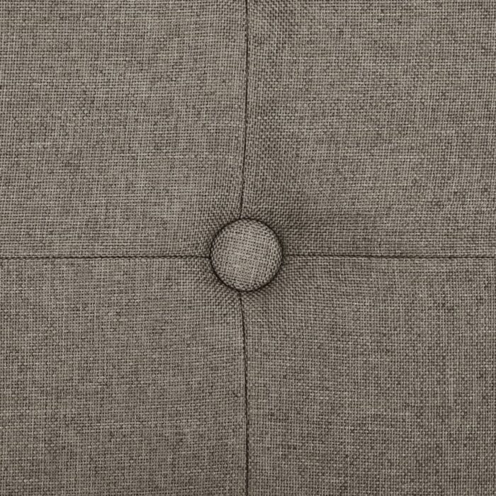 Banc de rangement pliable Taupe Faux lin – Image 4