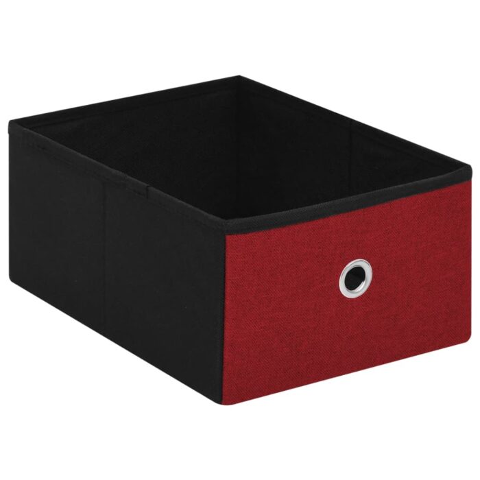 Banc de rangement pliable Bordeaux 76x38x38 cm Faux lin – Image 6