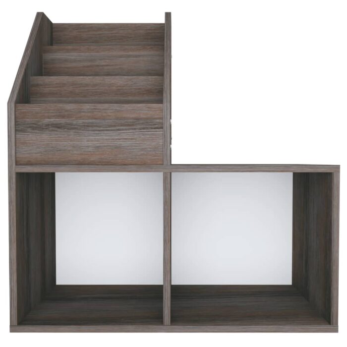 Porte-revue pour enfants Gris et chêne sonoma Bois d’ingénierie – Image 2
