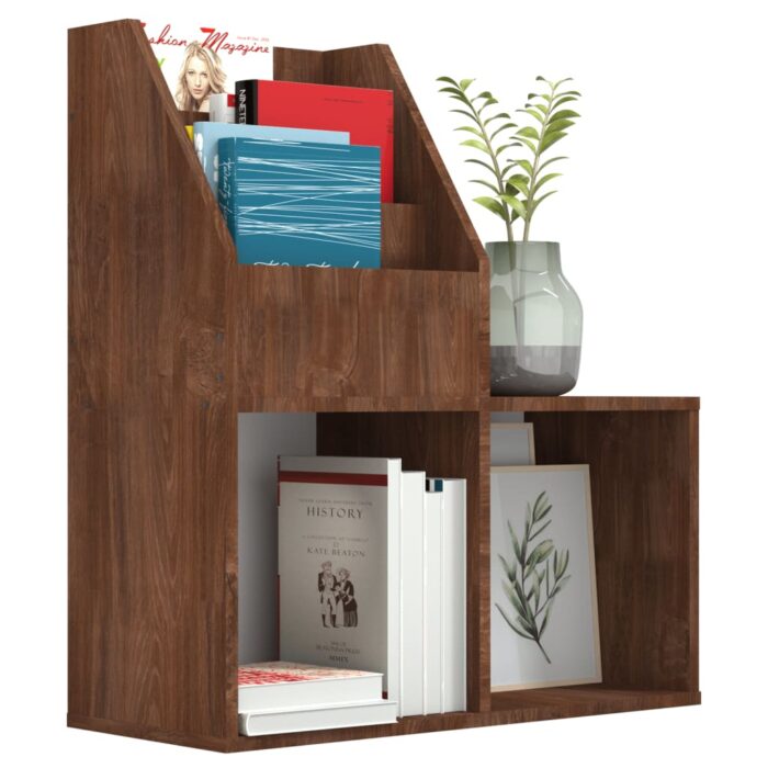 Porte-revue pour enfants Chêne marron 71x30x78,5 cm – Image 2