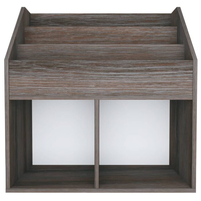 Porte-revue pour enfants Gris et chêne sonoma Bois d’ingénierie – Image 2