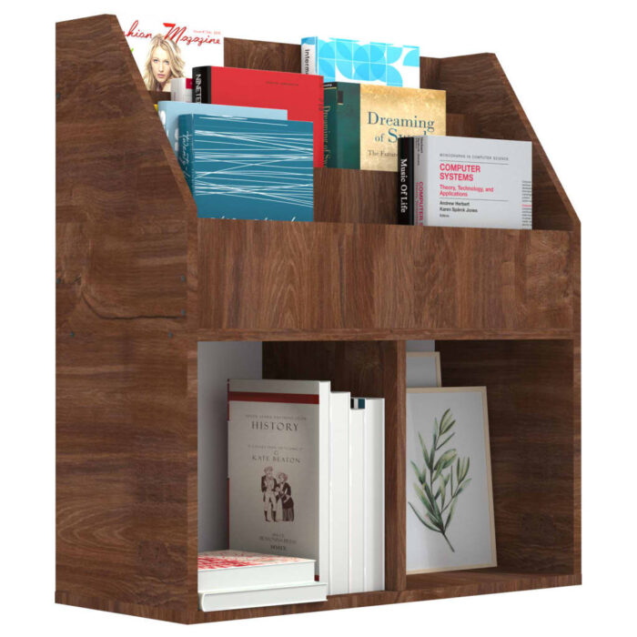 Porte-revue pour enfants Chêne marron 71x30x78,5 cm – Image 2