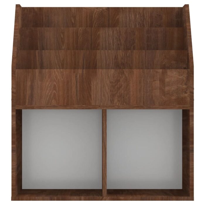 Porte-revue pour enfants Chêne marron 71x30x78,5 cm – Image 3