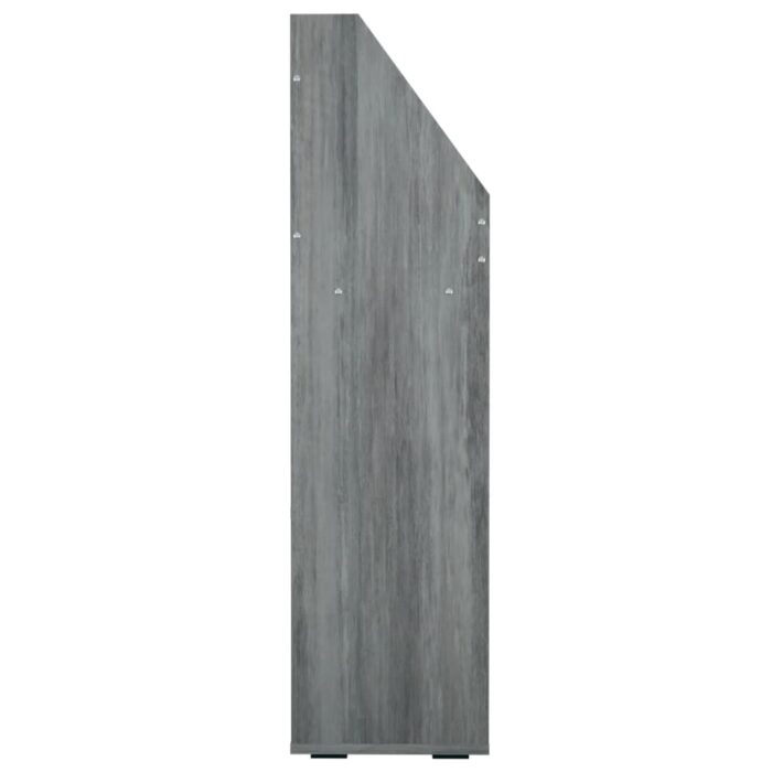 Porte-revue pour enfants Gris béton 71x30x114cm Bois ingénierie – Image 2