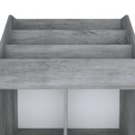 Porte-revue pour enfants Gris béton 71x30x114cm Bois ingénierie – Image 3