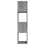 Armoire rotative Gris béton 34,5x34,5x75,5 cm bois d'ingénierie – Image 2