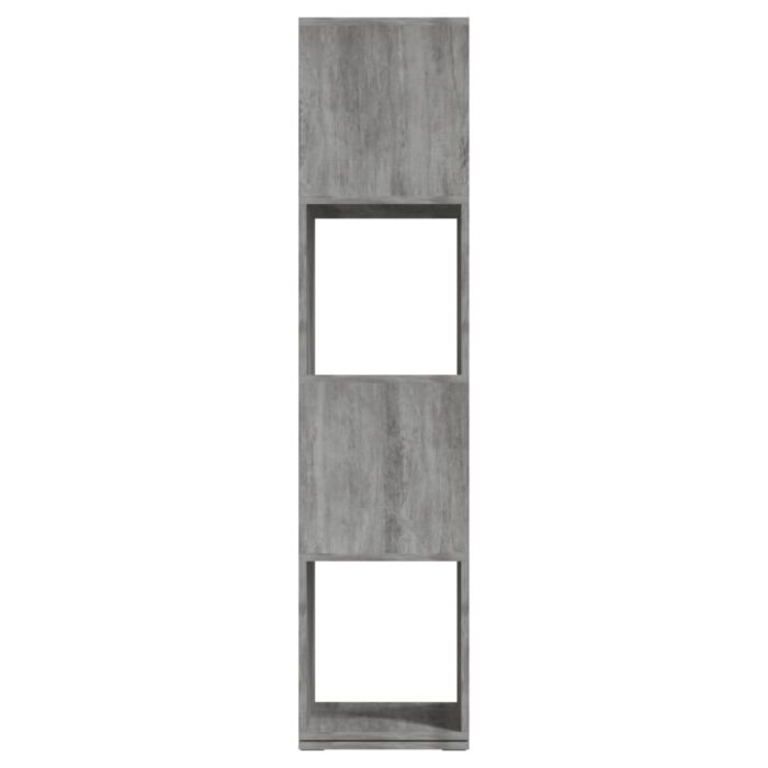 Armoire rotative Gris béton 34,5x34,5x75,5 cm bois d'ingénierie – Image 2
