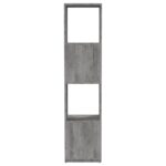 Armoire rotative Gris béton 34,5x34,5x75,5 cm bois d'ingénierie – Image 3
