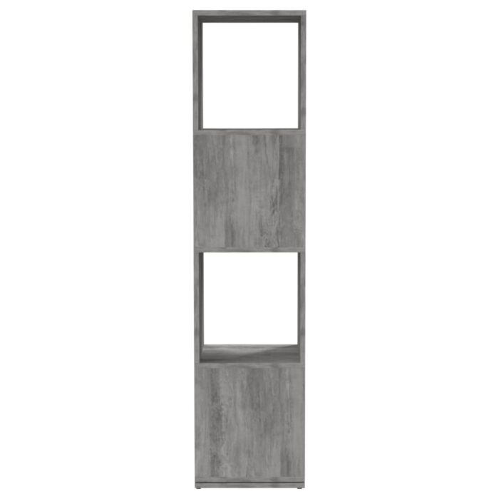 Armoire rotative Gris béton 34,5x34,5x75,5 cm bois d'ingénierie – Image 3