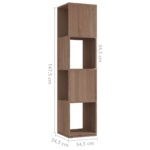 Armoire rotative Chêne Sonoma 34,5x34,5x75,5 cm bois ingénierie – Image 5