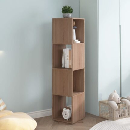 Armoire rotative Chêne Sonoma 34,5x34,5x75,5 cm bois ingénierie