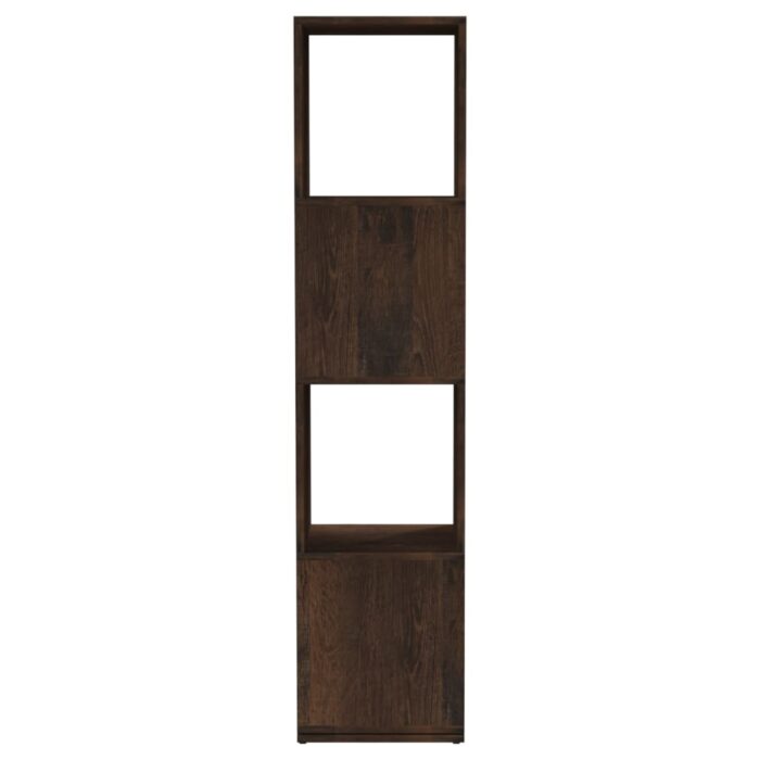 Armoire rotative Chêne fumé 34,5x34,5x75,5 cm bois d'ingénierie – Image 3