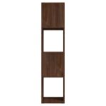 Armoire rotative Chêne marron 34,5x34,5x75,5 cm bois ingénierie – Image 2