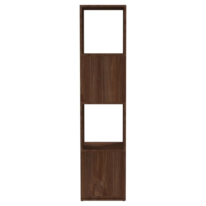 Armoire rotative Chêne marron 34,5x34,5x75,5 cm bois ingénierie – Image 3