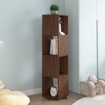 Armoire rotative Chêne marron 34,5x34,5x75,5 cm bois ingénierie