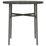 Table à thé Gris 45 cm Résine tressée – Image 2