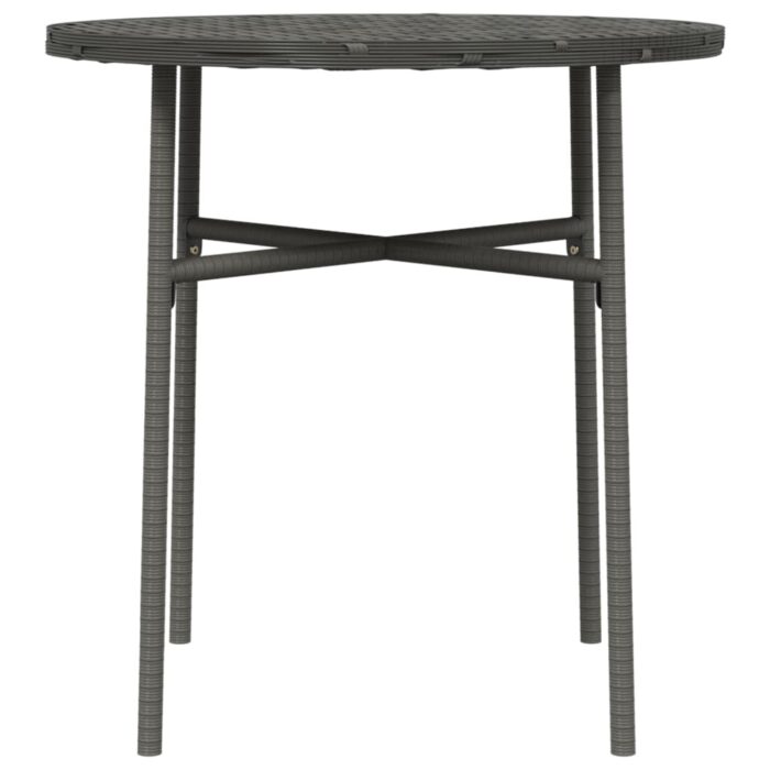 Table à thé Gris 45 cm Résine tressée – Image 2