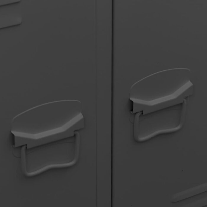 Garde-robe industrielle Anthracite 67x35x107 cm Acier – Image 7