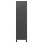 Garde-robe industrielle Anthracite 90x50x180 cm Métal – Image 3