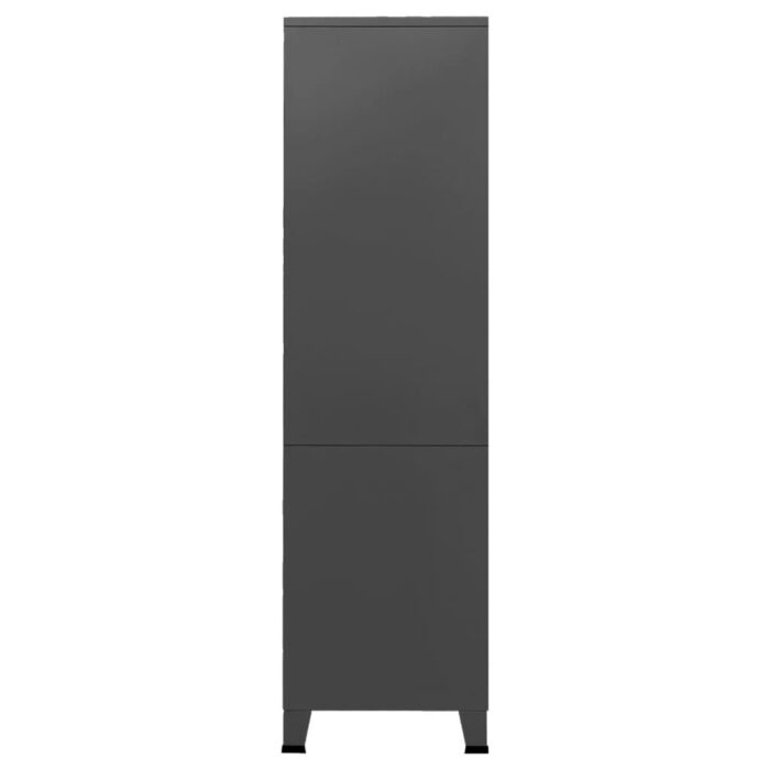 Garde-robe industrielle Anthracite 90x50x180 cm Métal – Image 3