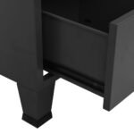 Garde-robe industrielle Anthracite 90x50x180 cm Métal – Image 6