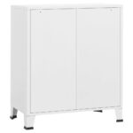 Armoire à tiroirs industrielle Blanc 78x40x93 cm Métal – Image 3