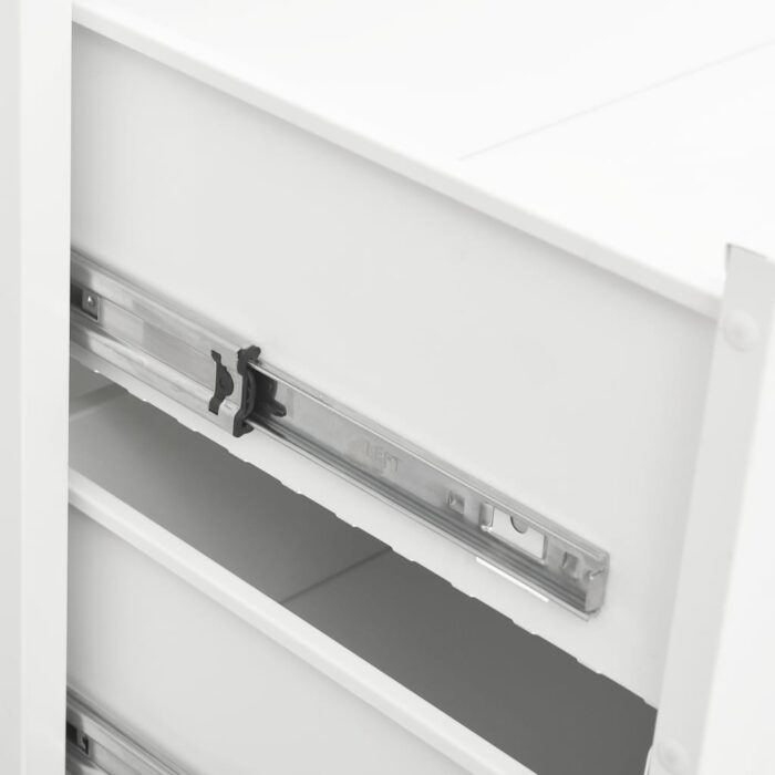 Armoire à tiroirs industrielle Blanc 78x40x93 cm Métal – Image 6