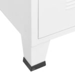 Armoire à tiroirs industrielle Blanc 78x40x93 cm Métal – Image 7