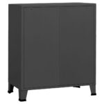 Armoire à tiroirs industrielle Anthracite 78x40x93 cm Métal – Image 3
