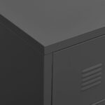 Armoire à tiroirs industrielle Anthracite 78x40x93 cm Métal – Image 5