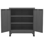Coffre de rangement industriel Anthracite 90x40x100 cm Acier – Image 3