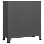 Coffre de rangement industriel Anthracite 90x40x100 cm Acier – Image 5
