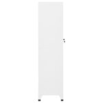 Armoire à casiers Blanc 38x45x180 cm Acier – Image 4